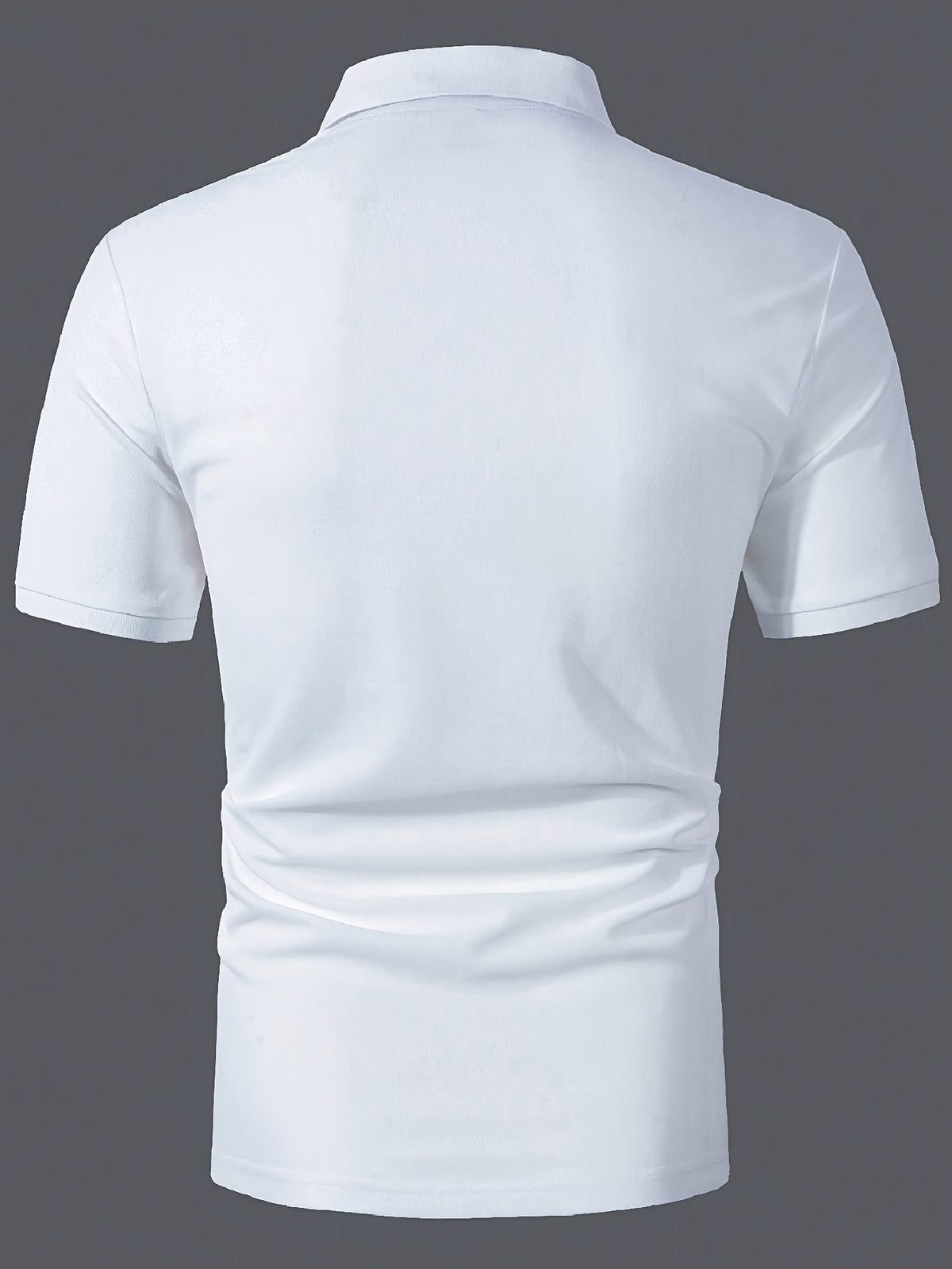 Josh Rose OBM Men's Fashion Versatile Business T-Shirt - White