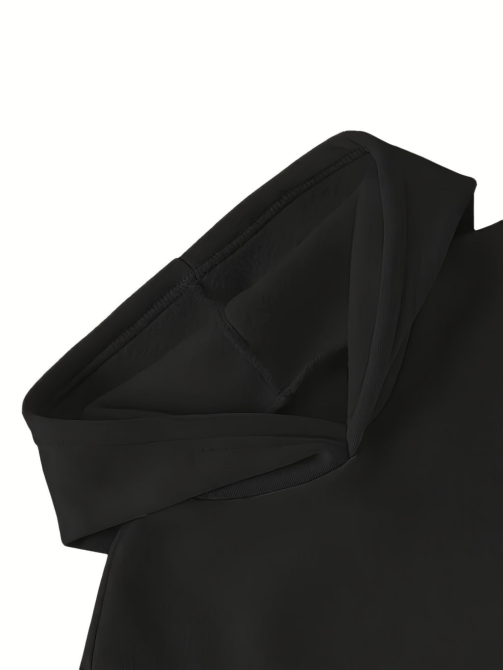 Autumn and Winter Women's Fashion Casual -lined Thickened Pullover Long Sleeve European and American Hooded Sweatshirt with Print Sweatshirt Long Trendy Casual Versatile - Black