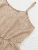 Women's New Elegant Shirt and Slip Dress 2pcs Set, Suitable for Commuting and Various Occasions, Vacation Wear - Khaki