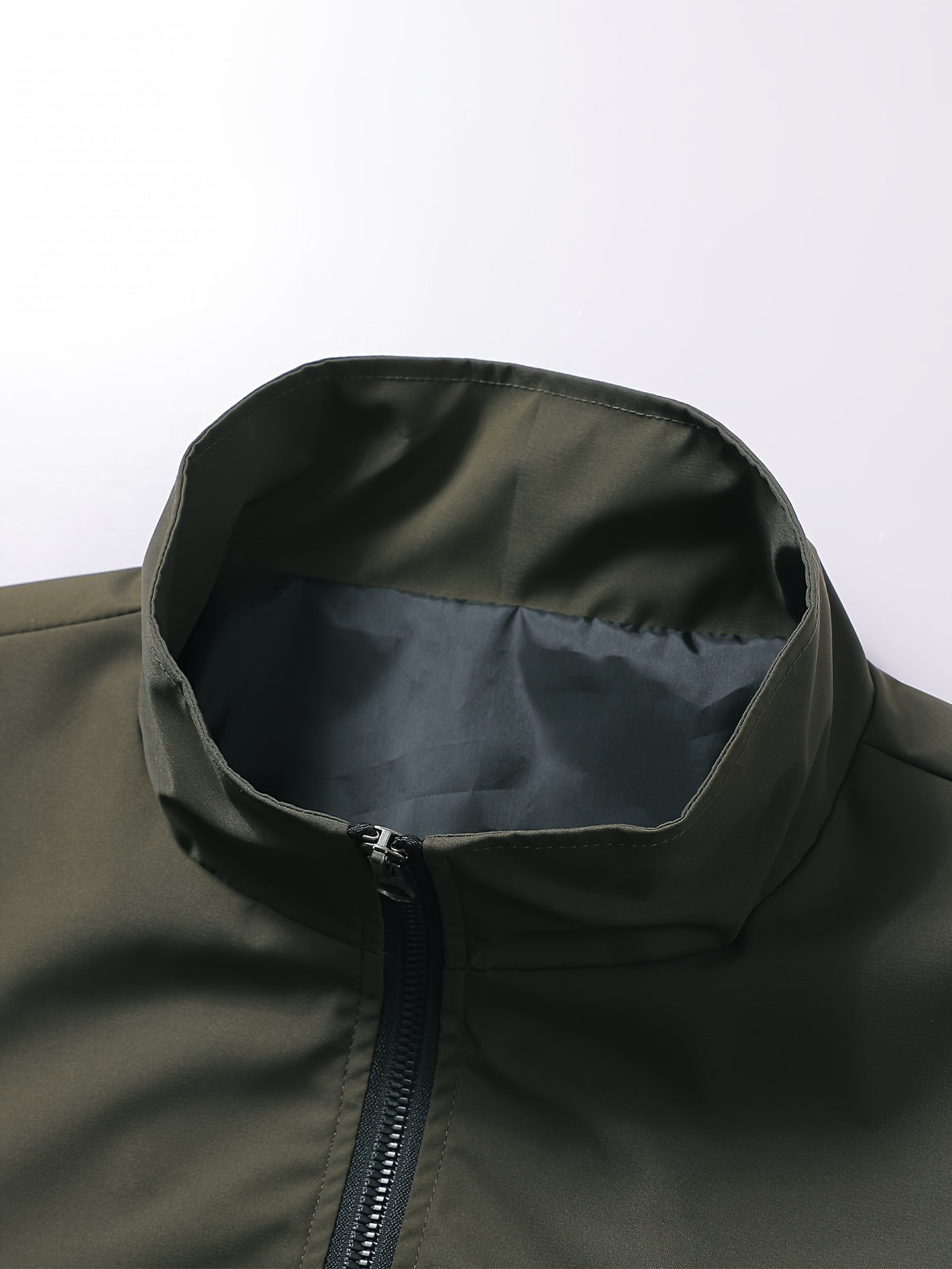 Men's Outdoor Performance Jacket, Lightweight, Quick-Drying, Color Block, Fashionable Contrast Color Design, Color-Block Soft Shell Jacket - fern green