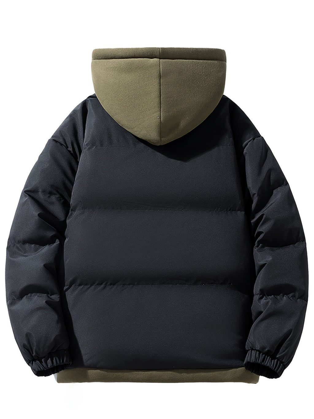 Winter Thickened Hooded Coat - Black