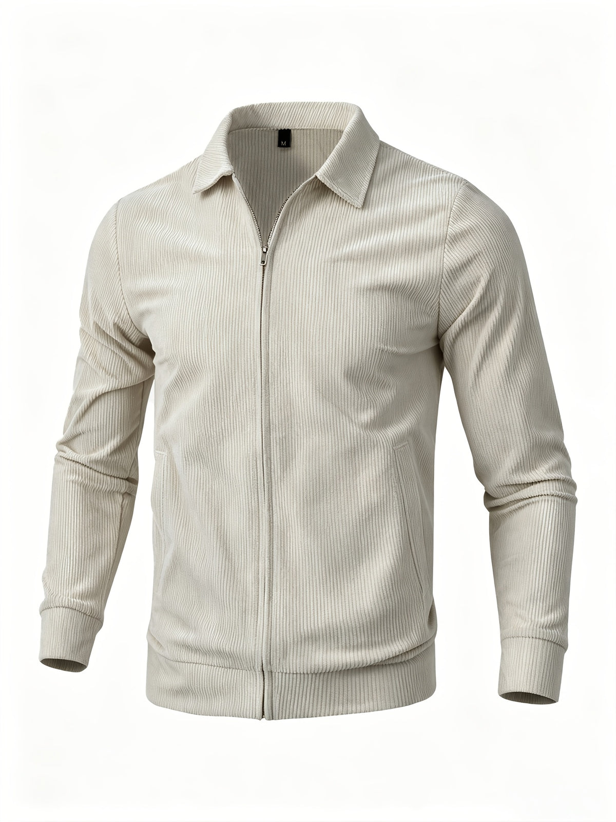 [Pearson OBM] Spring/Autumn New Men'S Solid Color Fashion Corduroy Jacket, Suitable for Outdoor Leisure Activities And Daily Work Commute - Khaki
