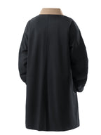 Men's Draped Color-Block Lapel Trench Coat, Spring/Autumn Loose Fit Mid-Length Over-the-Knee Coat, Simple Single-Breasted Casual Commuter Vintage Workwear Jacket, Plus Size Trench Coat, Versatile Autumn/Winter Outerwear - Navy