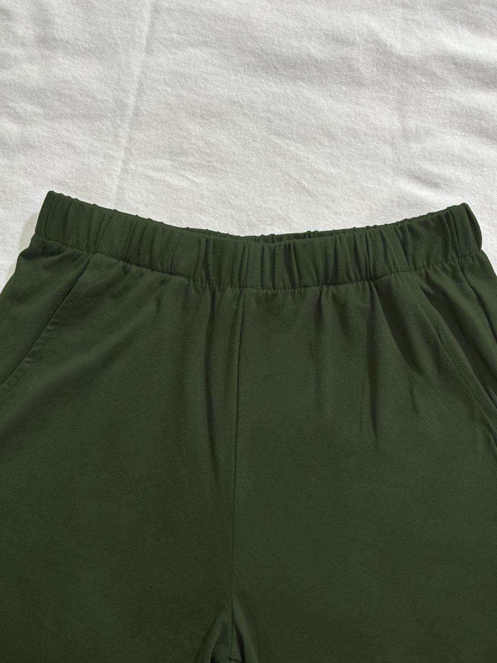 3-Pack Women'S Casual Shorts with Alphabet Print | Elastic Waist, Side Pockets, Fashionable and Easy Design for Daily Wear and Light - Army Green + Purple + Yellow