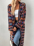 For Elegant Ladies, There Is a Long Style Cardigan with Fringed Hems. It Comes in Multiple Colors, Made of Acrylic, And Is Machine Washable - Burgundy