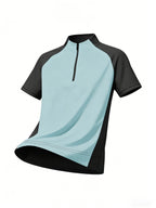 1pc Men's Quick-Dry Sports T-Shirt - Breathable, Sweat-Wicking Short Sleeve, Multiple Colors Available, Suitable for Gym and Summer Activities, Workout Top, Outdoor Sports, Gym Events. A Great Summer Gift, The Best Present for Him. - Light Blue