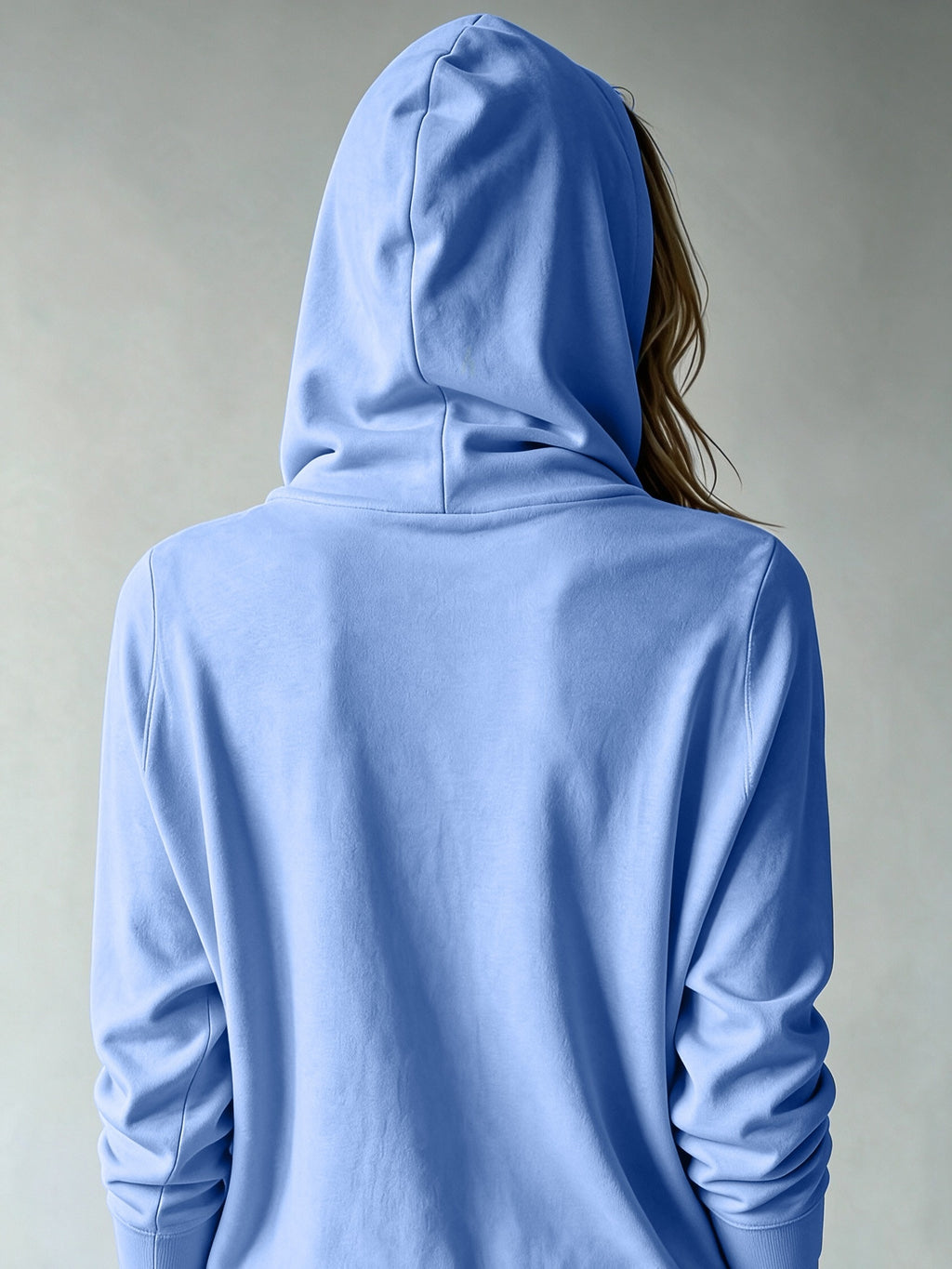 Women's Casual Hooded Cardigan, Button-Up Long Sleeve Top, Lightweight Loose Hooded Outerwear, Suitable for Daily/Commute/Vacation Multi-Scene Wear, Gavin - Blue