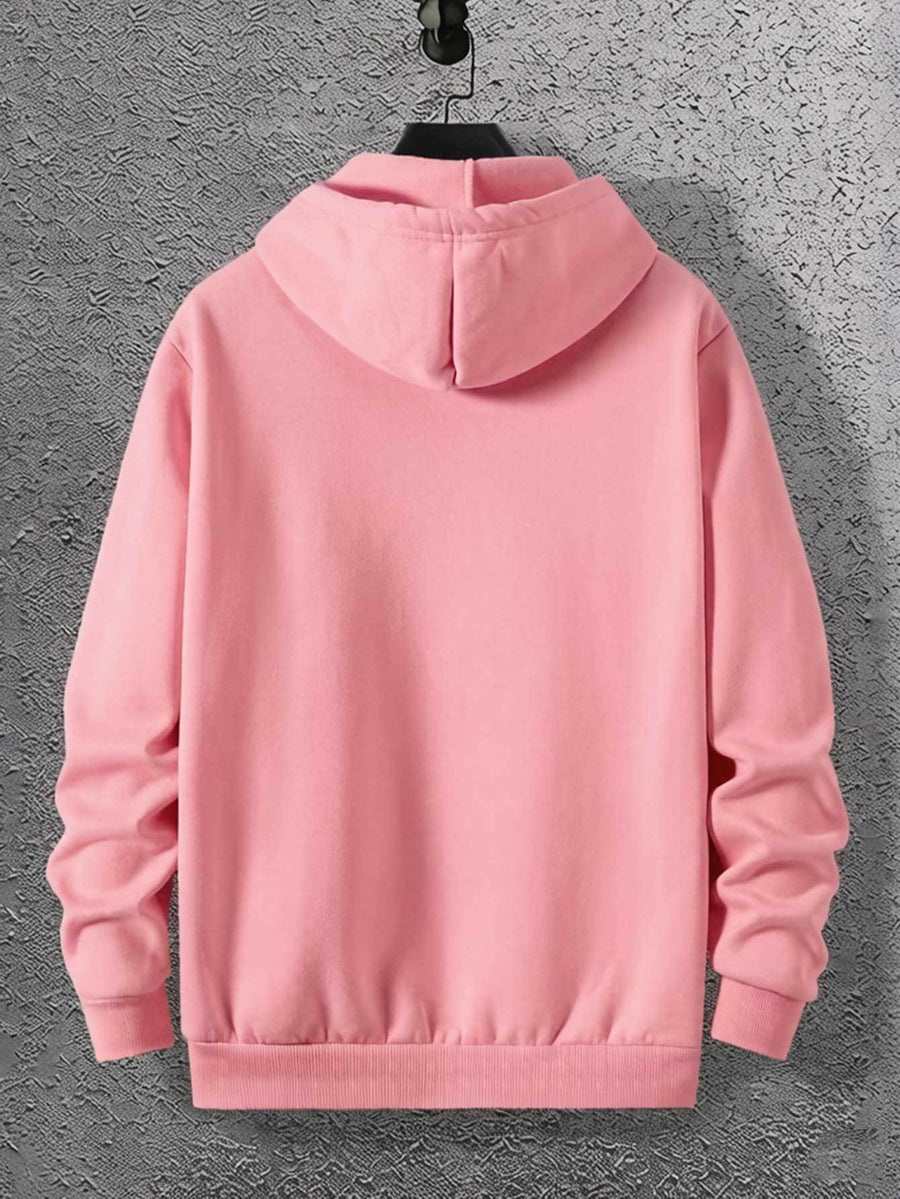 Warner Bros. DC Authorized 'THE DARK KNIGHT RISES' Shattered Bat Logo Print Superhero Casual Hooded Sweatshirt - Pink Color