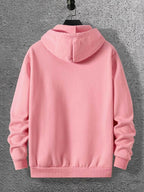 Warner Bros. DC Authorizes Justice League Multi Hero Bat Logo Collection Print Superhero Casual Hooded Sweatshirt - Pink Color