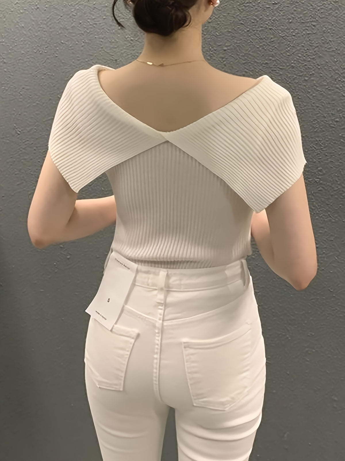 Gentle Style Refreshing - T-Shirt for Women, 2025 Summer New Arrival, Elegant Fashionable and Stylish Top - White