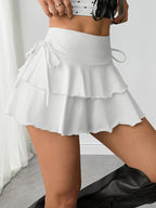 -Border European And American Women'S Wear Temperament Commuting High-Quality Casual Versatile Half Skirt Women'S Half Skirt Women'S Summer Premium Skirt - White
