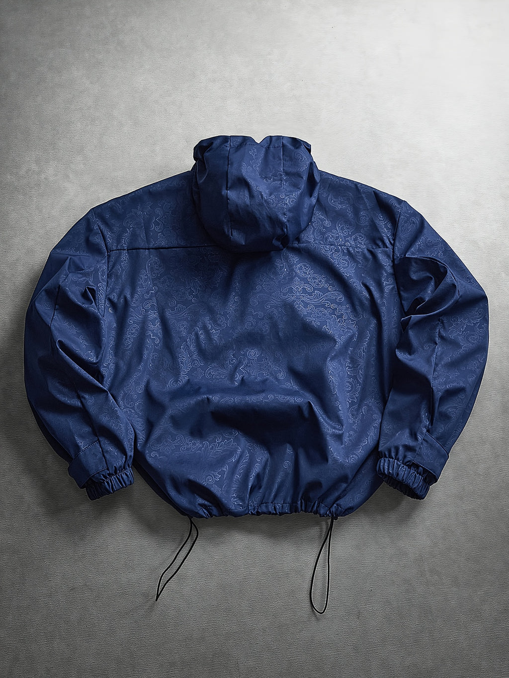 Men's Hooded Sports Jacket with Letter Print and Drawstring Hem, Spring and Autumn Daily Outings, Parties, Holidays, Old Boyfriend, Husband Gift - Blue