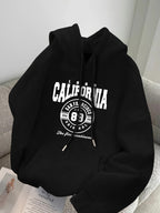 Hoodie, Casual White SAN FRANCISCO - Black