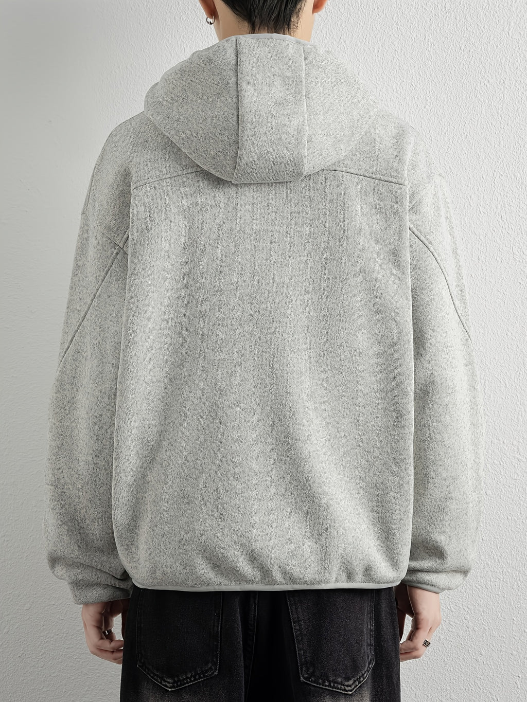 Men'S Spring And Autumn Hooded Sweatshirt Cardigan, Basic Jacket, Multiple Colors Available, Casual Zipper Design, Easy to Wear. Pair with Solid Color Base Pieces, Easily Integrates Into Various Fashion Trends, Practical And Minimalist Fashion - Heather Gray