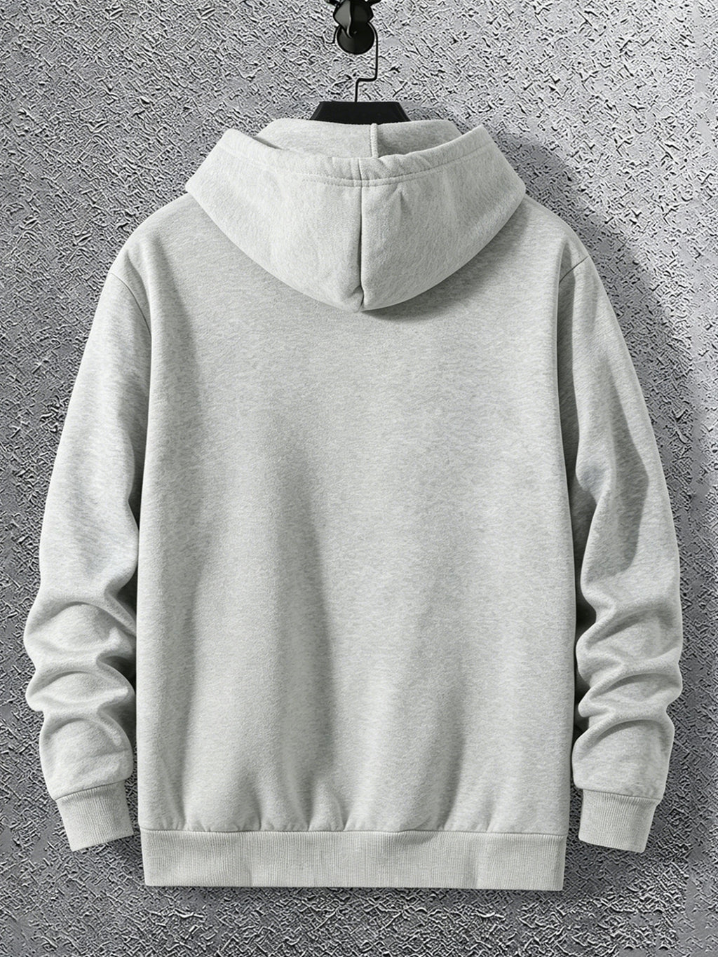 Warner Licensed Men'S Autumn Long Sleeve Hooded Sweatshirt, Durable Ribbed Cuffs, Breathable Polyester Fabric, Round Bottom with Rabbit And Duck Cartoon Print, Suitable for School Youth Casual Wear, Class, Club, Court Activities - 【Light Grey】