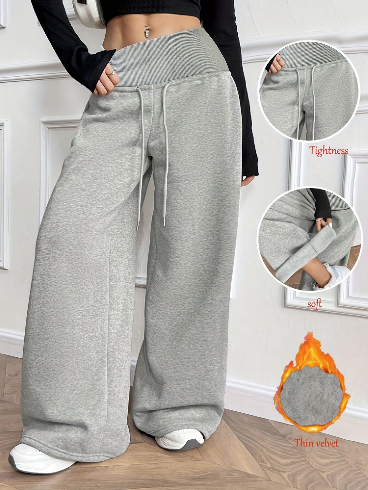 Fall Winter Fashion Casual Long Pants - Ash