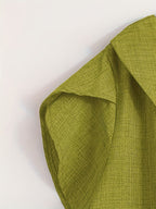 Women'S Solid Fashion Shirt for Summer - Greenish Yellow