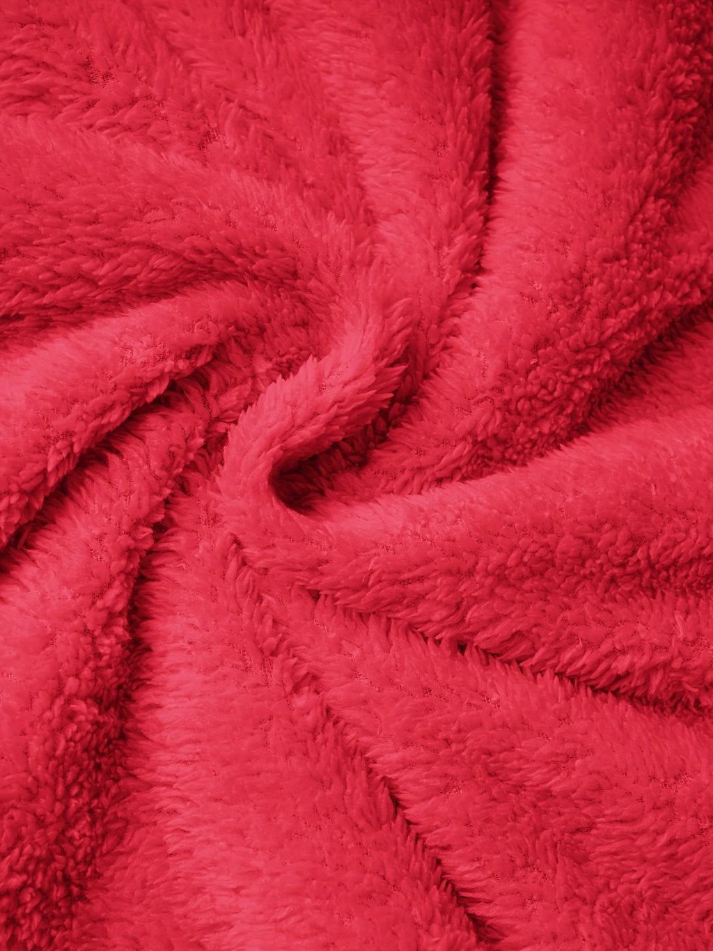 Plus Size - Plus Size - Fashionable Plus-Size Women'S Clothing from Europe And America, Featuring a Fitted, Warm, Plush Dress with a Hood - Red