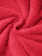 Plus Size - Plus Size - Fashionable Plus-Size Women'S Clothing from Europe And America, Featuring a Fitted, Warm, Plush Dress with a Hood - Red