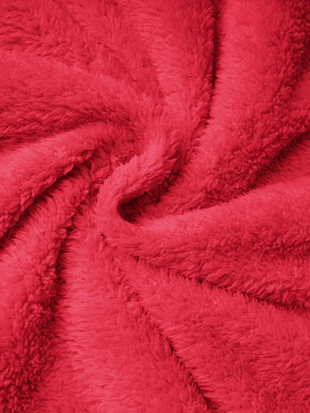 Plus Size - Plus Size - Fashionable Plus-Size Women'S Clothing from Europe And America, Featuring a Fitted, Warm, Plush Dress with a Hood - Red