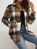 Plaid Shirt - Coffee Brown