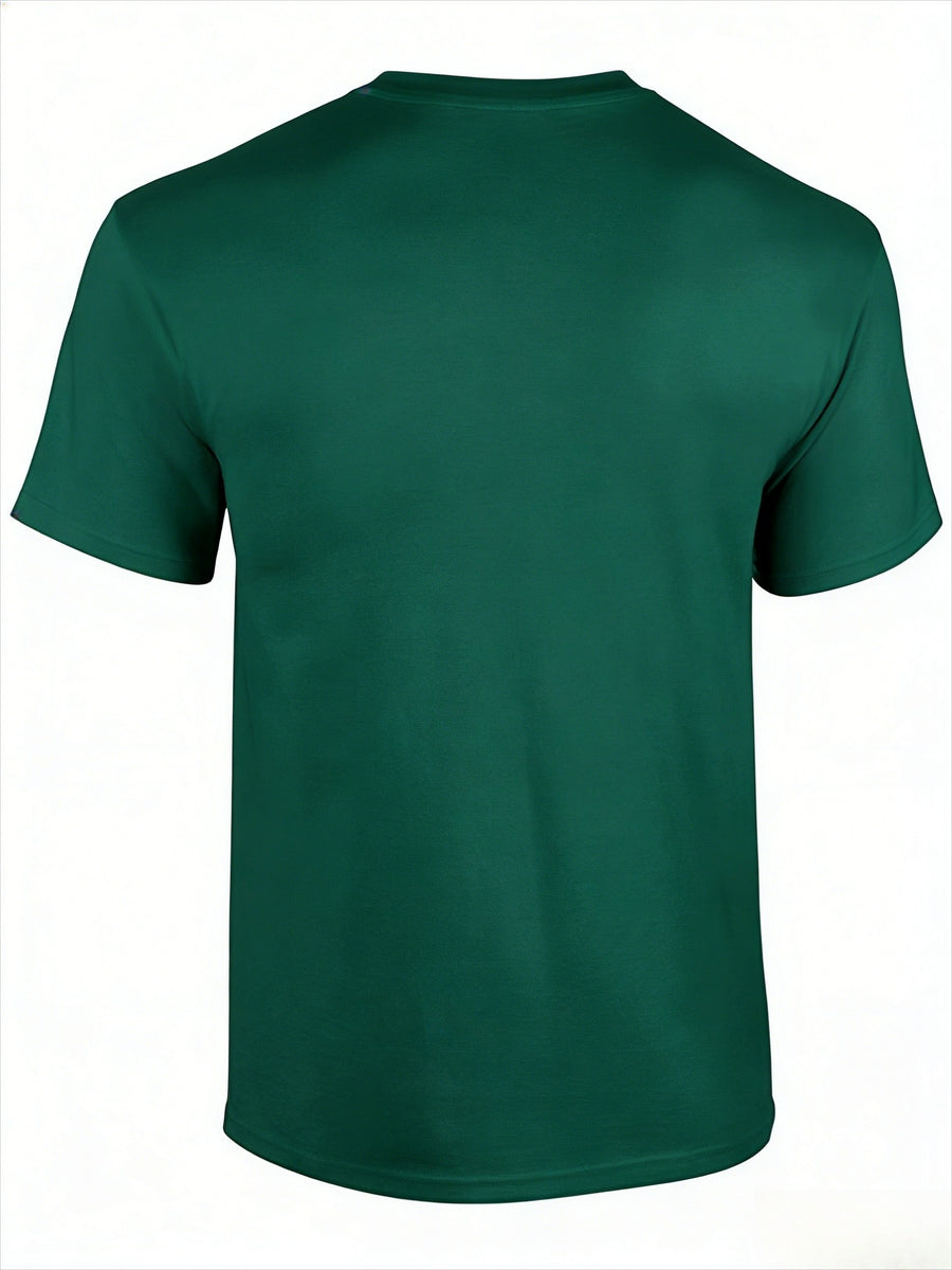Unisex Taters Gonna Tate Graphic Print T-Shirt - Soft Slight Stretch , Casual Crew Neck, Short Sleeve, Regular Fit, Weekend Wear for Men - All-Season, Daily, and Casual Tee - Dark Green