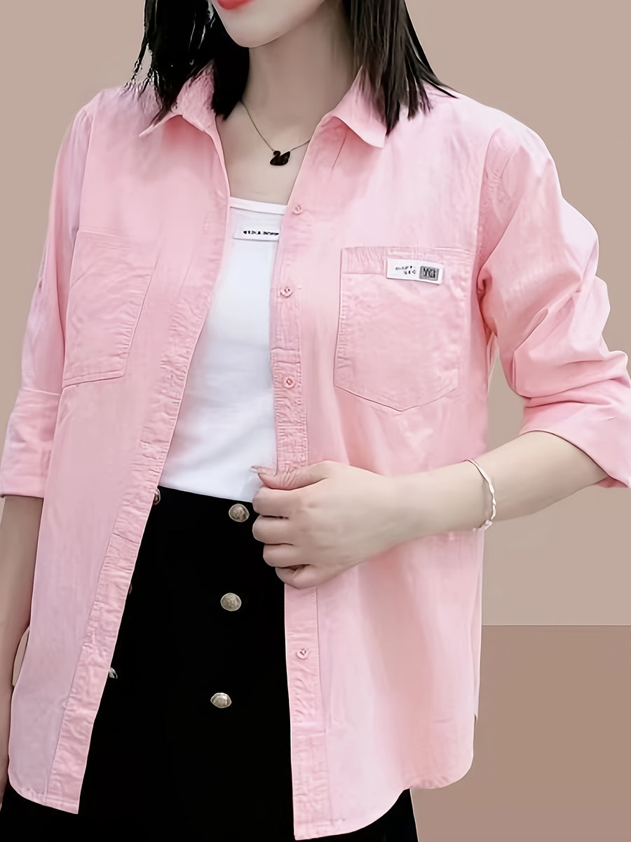 Spring/Summer Fashion Loose Shirt - Pink