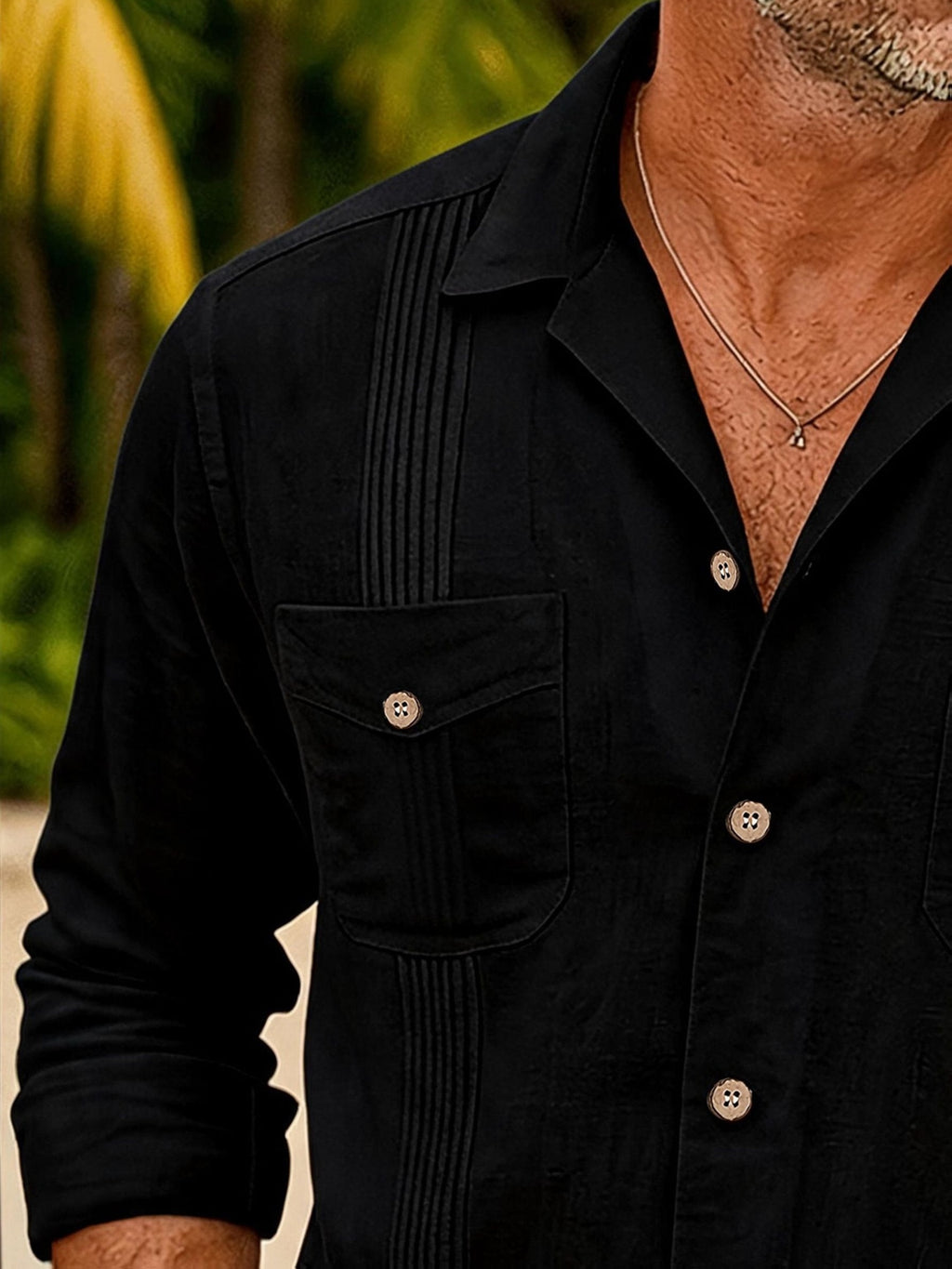 Men's Casual Shirt - Black