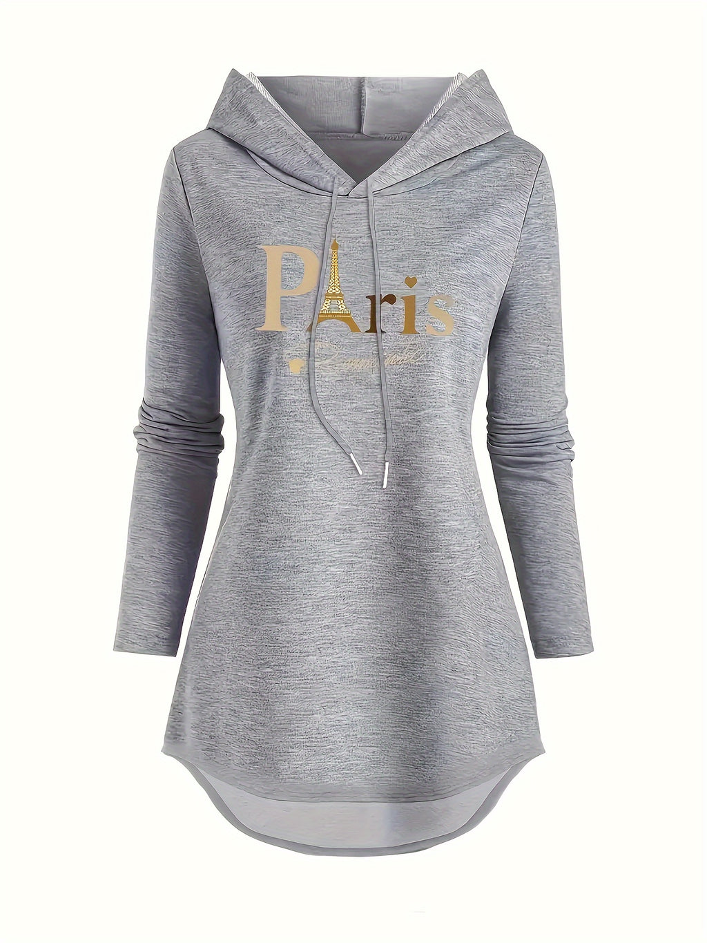 Women's Fashion Long Top - Light Grey