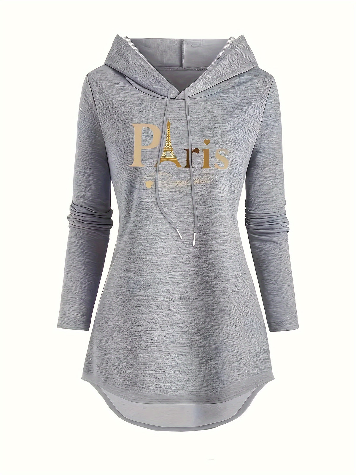 Women's Fashion Long Top - Light Grey