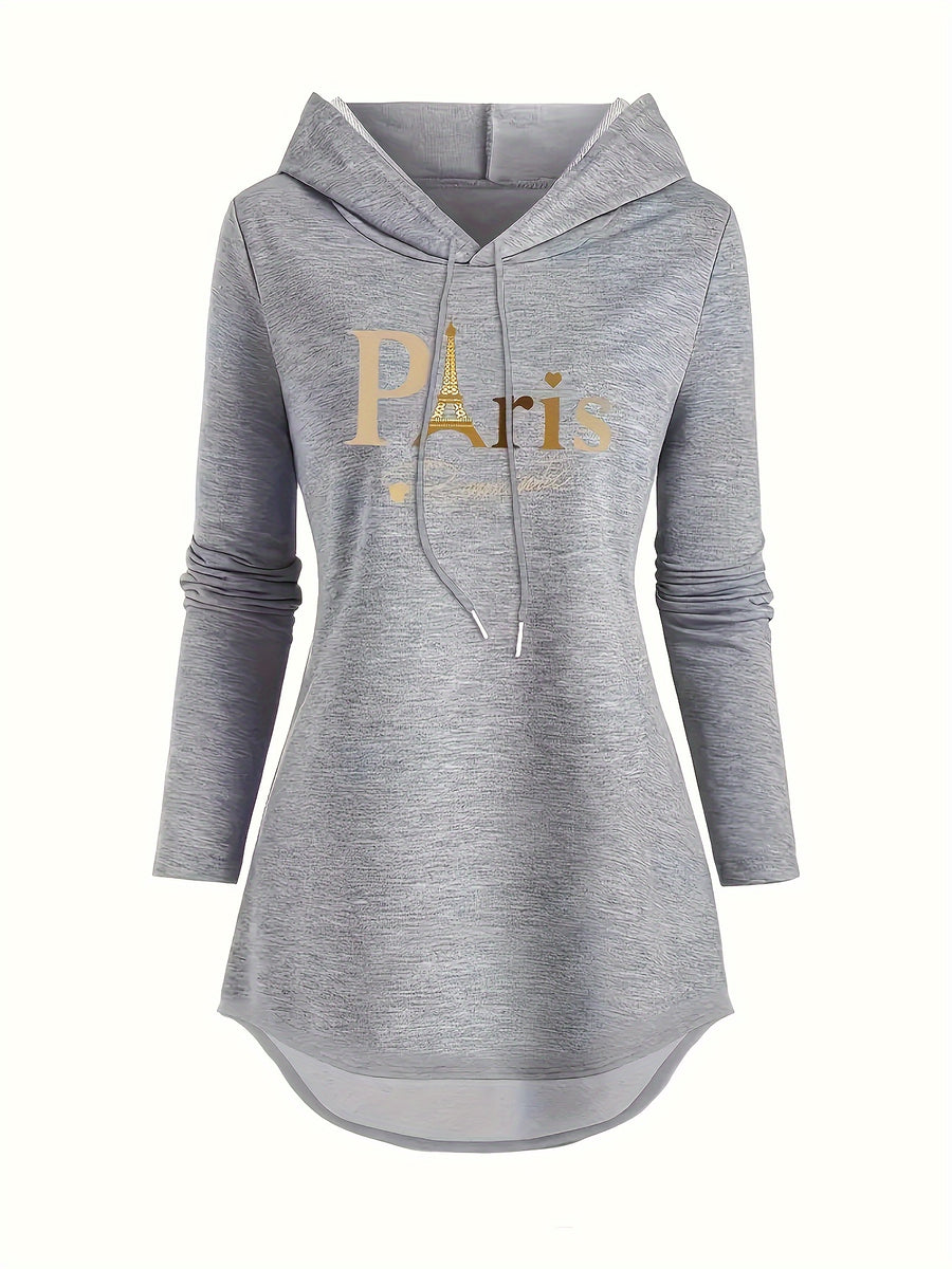 Women's Fashion Long Top - Light Grey