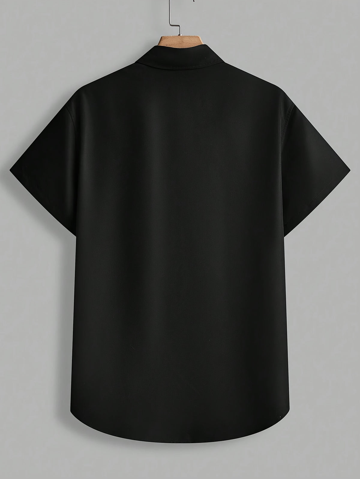 Men's Color-Block Short-Sleeve Button- Shirt, Casual Spirit Print Summer Top - Mixed colors