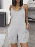 Women's Fashion Summer Jumpsuit, Spring Elegant Jumpsuit - Grey