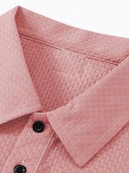 GS1080 Men's "C" Letter Print Breathable Summer Refreshing Quick-Dry Lapel Multi-pc 3pcs Polo Shirt, Men's Short-Sleeve T-Shirt, Men's Apparel Top for Golf, Fishing, Basketball, Camping, Beach - White-Blue-Pink