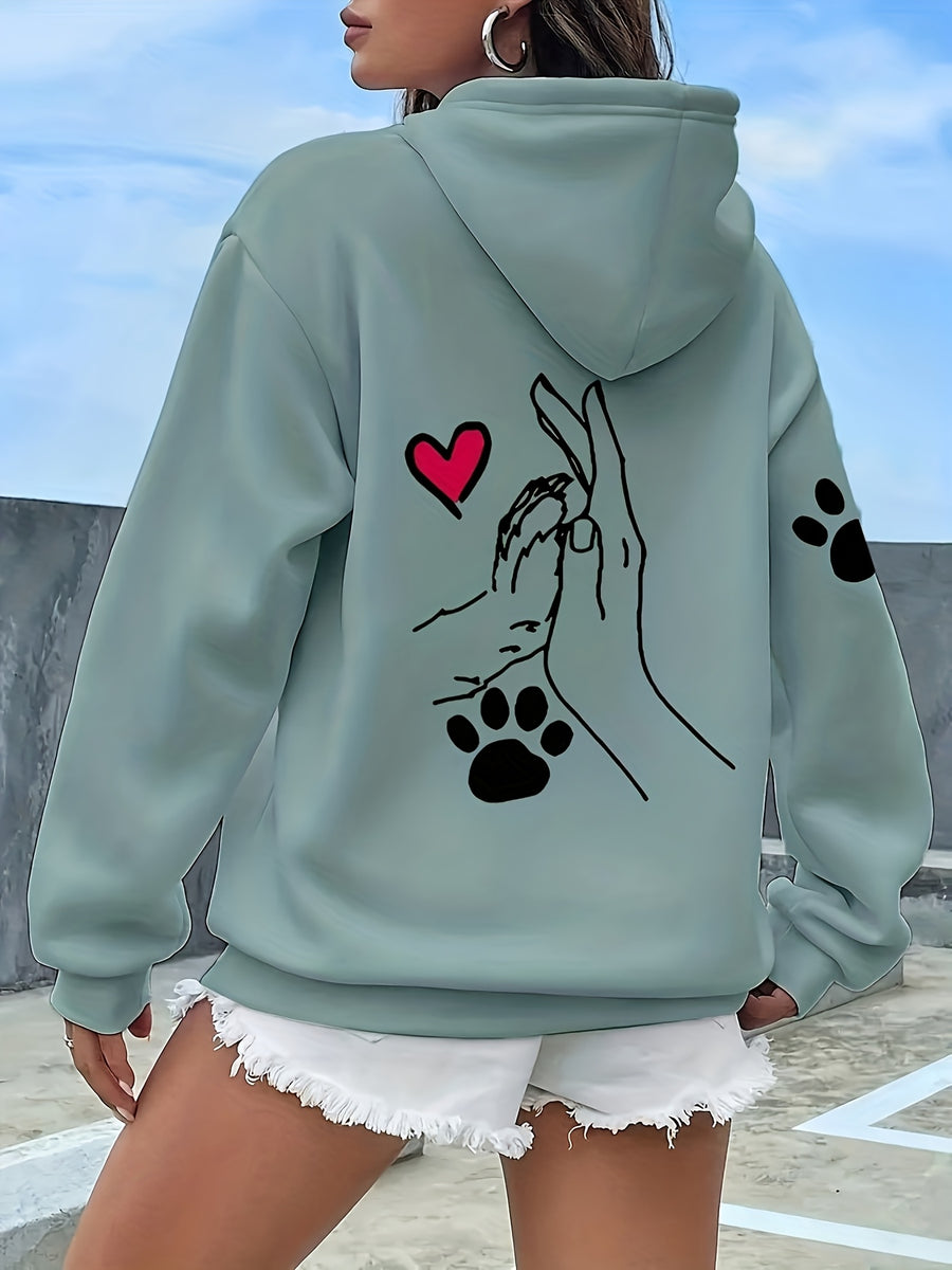 Women'S Fashion Hoodie - Light Green