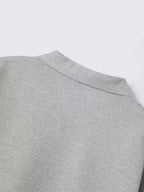 Men'S Waffle Texture Lapel Jacket - Minimalist Letter Print - Premium Texture And Layered Feel - Soft, Breathable, Comfortable, Versatile - Functional Pockets for Storage - Ideal for Business Commute, Casual Wear, And Travel - Grey 1