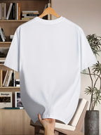 Men'S T-Shirt with Colorful Leaf Stripes Pattern Design Men'S Original Summer Casual Short Sleeve T-Shirt - White