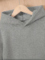 Trendy Long Women'S Hoodie for Autumn And Winter Fashion, Women'S Clothing with Kangaroo Pocket Design - Grey