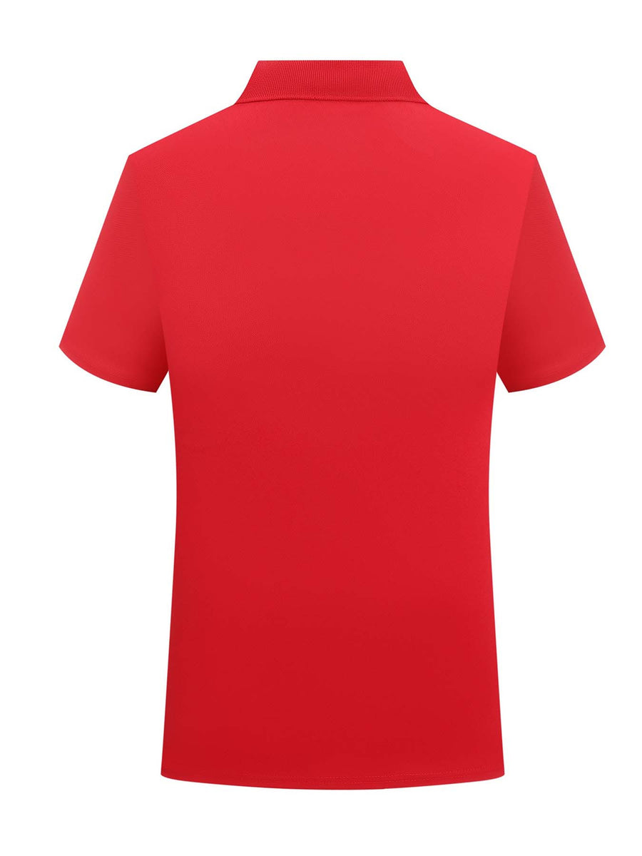 PARIS Pattern Print - Premium Men'S Classic Fashion Sport Casual Solid Color Short Sleeve Polo Shirt, Stylish And Breathable, Quick-Dry And Moisture-Wicking, Soft And Skin-Friendly, Multifunctional Polo Shirt Designed for Men - Red