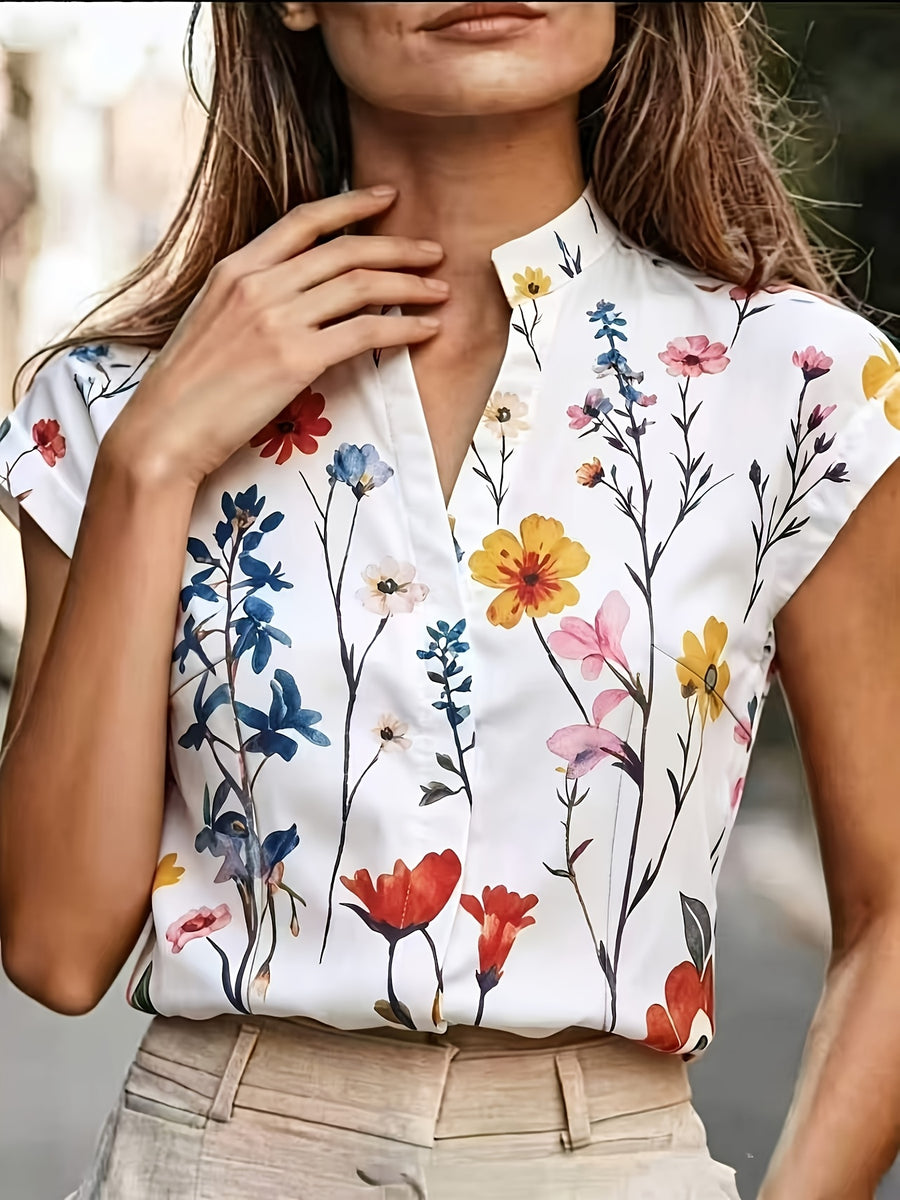 BK260608009 New Women's Shirt, Suitable for Work, Weddings, Parties, Concerts, Brunch, Airports, and Daily Fashion, Also for Halloween and Christmas, Vintage Style - Multicolor