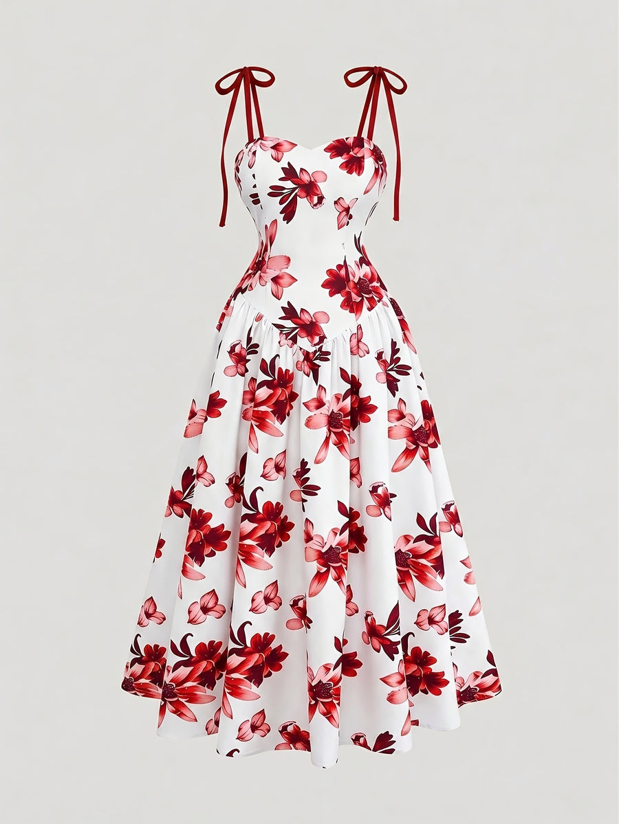 Elegant Sleeveless Dress, Perfect for Vacation Beaches, Streets, and Other Occasions, New Spring/summer Style - Red