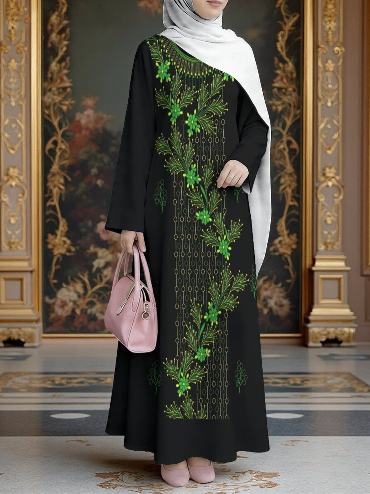 New Muslim Women's Fashion Arrival: Women's Dress, Classic Loose Fit, Middle Eastern Traditional Robe, Elegant Muslim Long Dress, Long Abaya. Restoring the Essence of Traditional Middle Eastern Robes, This Noble and Elegant Long Dress Is Suitable - Mixed colors