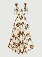 Elegant Sleeveless Dress, Perfect for Vacation Beaches, Streets, and Other Occasions, New Spring/summer Style - Beige