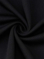 Classic Minimalist Letter Small Logo Printed Short Sleeve T-Shirt, Men's Loose Crew Neck, Wear-resistant & Breathable, All-season Versatile, Multi-scenario Wear - Black