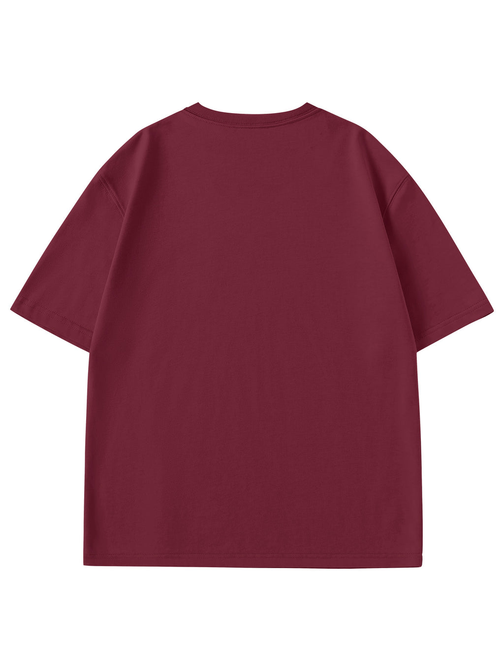 Paul Frank Summer Men's Pure Cotton Street Style Refreshing Pullover Short-Sleeve T-Shirt - Claret-1