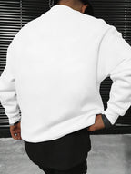 Cheetah Autumn Leaf Themed Men'S Crew Neck Sweatshirt | A Wild Trendy Top! Designed for Animal Lovers, Perfect for Stylish Socializing Or Casual Wear, And Easy to Care for As It Is Machine Washable - White