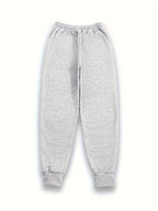 Casual Trousers with a Graphic Design, Featuring an Elastic Waistband, Suitable for Women - Grey