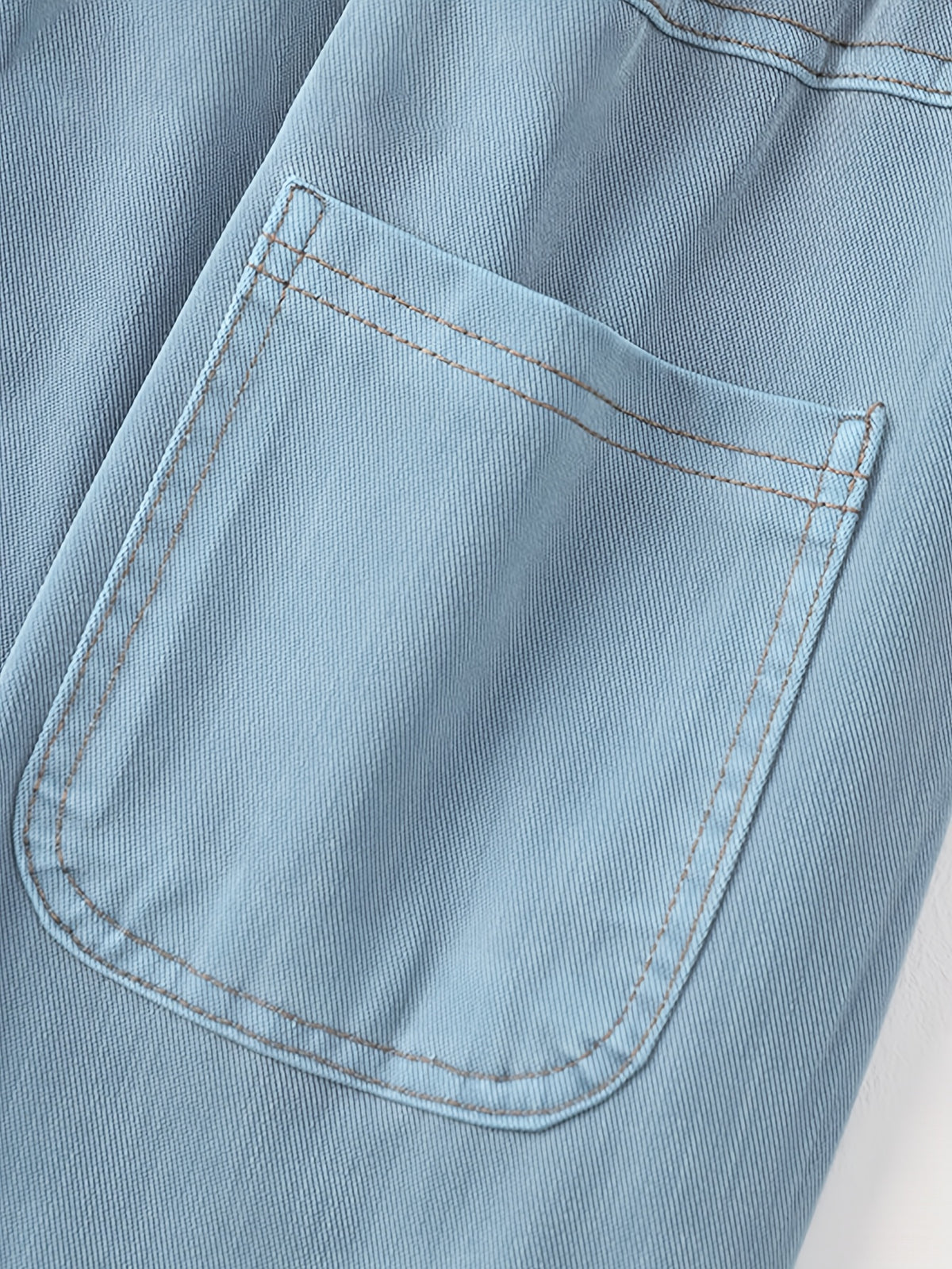 Women'S Tencel Denim Jeans, Spring/Summer Style, Thin Korean Style, High Waist, Slim Fit, Straight Leg, Wide Leg, Ice Flowy Casual Pants - Light Blue