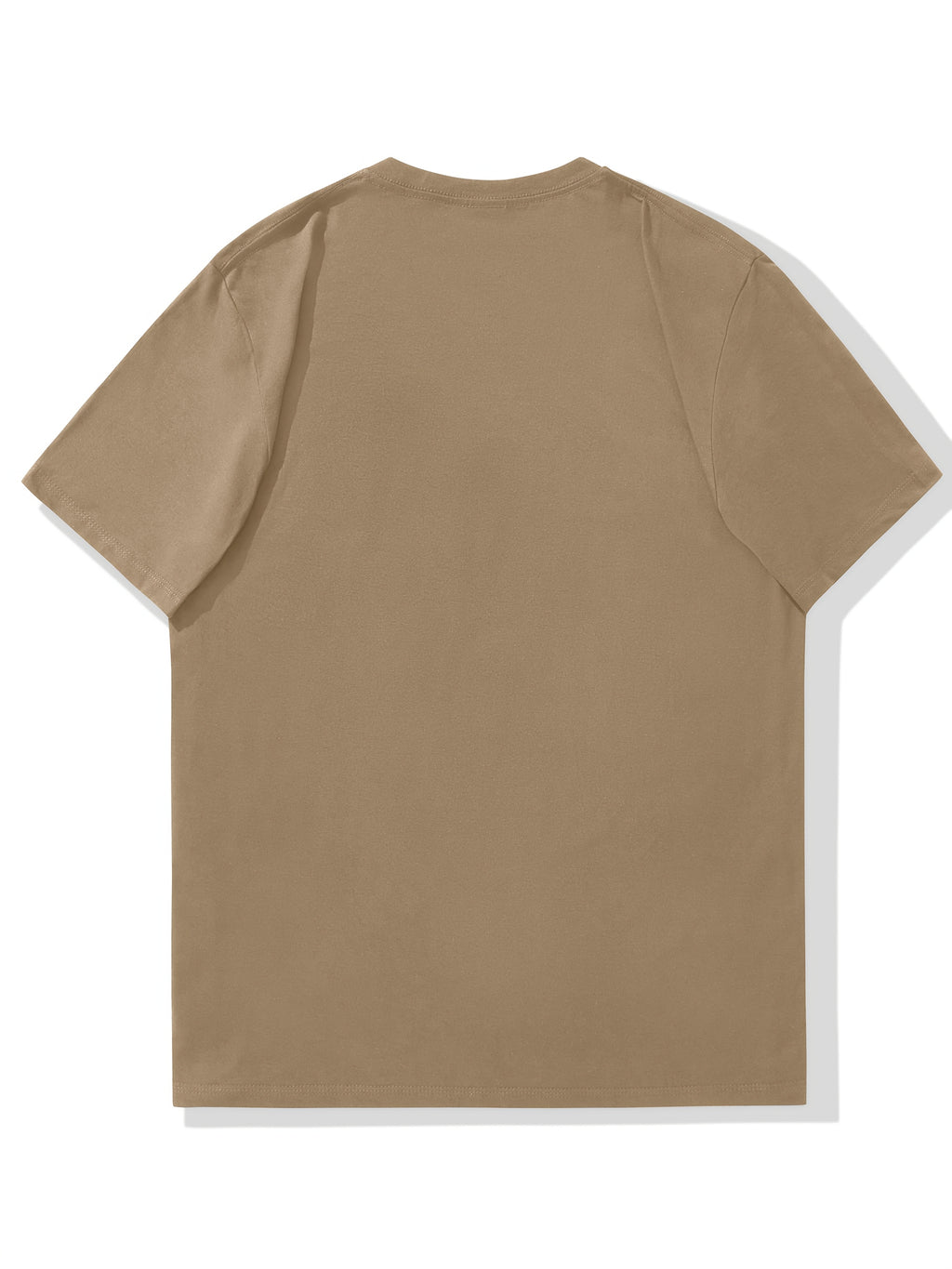Men'S Original Parts Vintage Pattern Summer Casual Round Neck Short Sleeve T-Shirt - Khaki