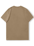 Men'S Original Parts Vintage Pattern Summer Casual Round Neck Short Sleeve T-Shirt - Khaki